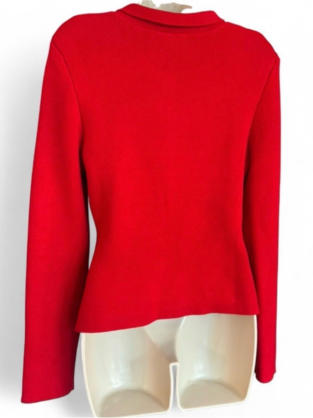 Zara Red Button-Front Blazer Jacket - Picture 5 of 10